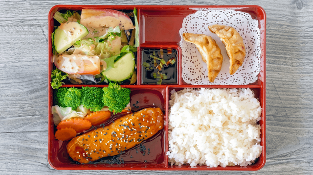 Salmon Teriyaki Bento.