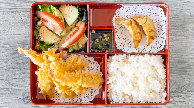 Shrimp Tempura Bento.
